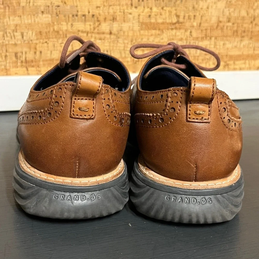 Cole Haan GrandEvolution‎ Wingtip Oxford British Tan Leather Mens 10M C26343